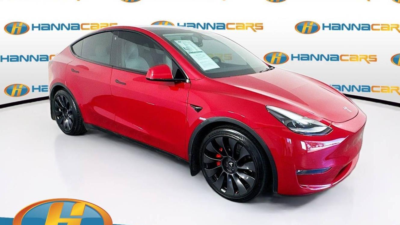 TESLA MODEL Y 2021 5YJYGDEF1MF196993 image